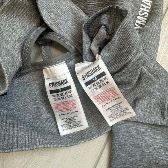 Gymshark Adapt gray marl sports bra leggings set XS Small - Picture 3 of 3